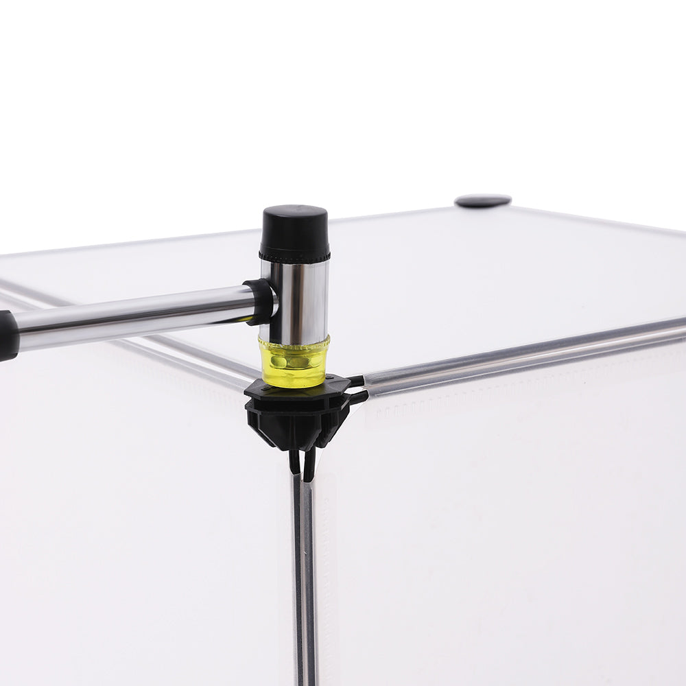 10 Tiers Cube Organiser - PP plastic + ABS plastic - Transparent