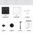 Modular Storage Unit - Quality Plastic - White - Interlocking 12-Cube Design with Doors
