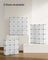 9 Cube Storage Organizer - Quality Plastic - White - Stable and Easy to Assemble