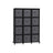 Cube Organiser - Non-Woven Fabric - Ink Black and Dove Grey - Customisable Shape with 12 Storage Boxes
