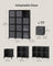 Cube Organiser - Non-Woven Fabric - Ink Black and Dove Grey - Customisable Shape with 12 Storage Boxes