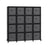 Cube Storage Organiser - Non-Woven Fabric - Ink Black and Dove Grey - Customisable Design with 16 Storage Boxes