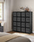 Cube Storage Organiser - Non-Woven Fabric - Ink Black and Dove Grey - Customisable Design with 16 Storage Boxes