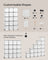 Cube Storage Organiser - Non-Woven Fabric - Cloud White - Customisable Shape with 16 Storage Boxes