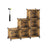 Cube Organiser - Plastic - Black - 6 Storage Cubes with Feet