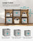 Cube Organiser - Plastic - Black - 6 Storage Cubes with Feet