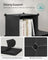 Cube Storage Organiser - Plastic - Ink Black - 6-Cube Design with Metal Grid Top