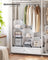 Cube Storage Organiser - Plastic - Cloud White - Large 6-Cube Design with Feet