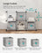 Cube Storage Organiser - Plastic - Cloud White - Large 6-Cube Design with Feet