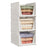 Storage Cabinet - With Doors and Adjustable Shelves - White
