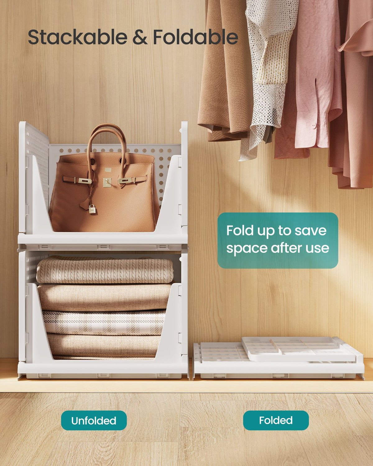 Storage Cabinet - With Doors and Adjustable Shelves - White