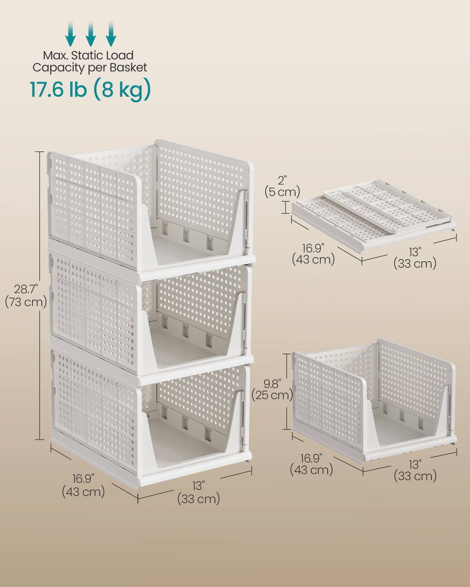 Storage Cabinet - With Doors and Adjustable Shelves - White