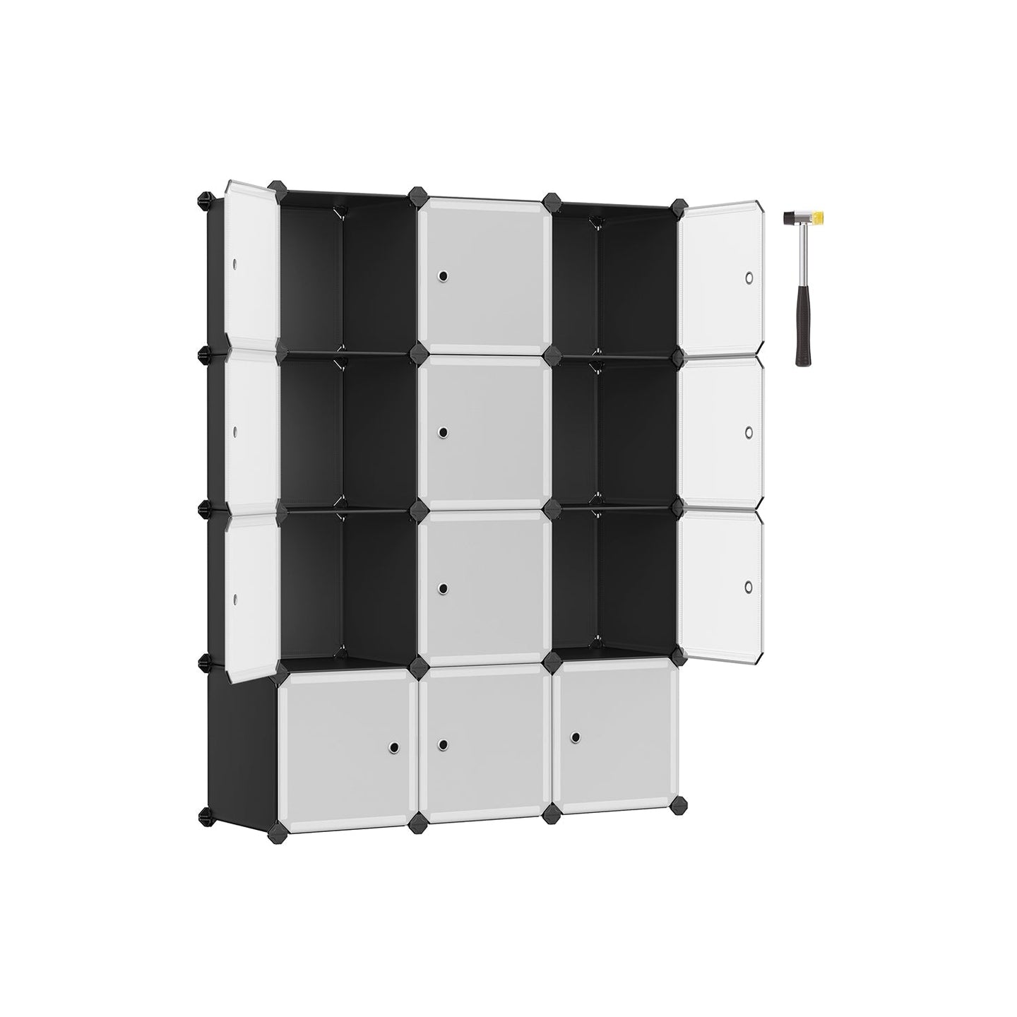Stackable Storage Unit - Plastic - White