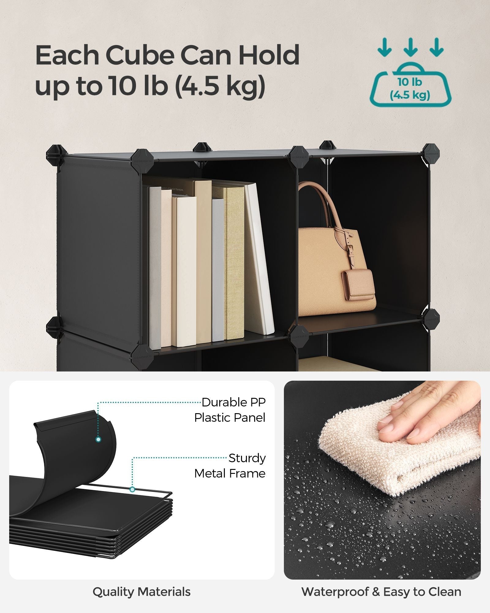 Stackable Storage Unit - Plastic - White