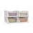 Stackable Storage Baskets - Fabric - White - Foldable and Organizational Set of 4