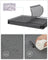 Cube Storage Organiser - 16 Stackable Cubes - PP Plastic - Slate Grey