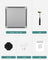 Cube Storage Organiser - 16 Stackable Cubes - PP Plastic - Slate Grey