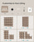 16-Cube Storage Unit - PP Plastic - Camel Brown - Stackable and Versatile Shelving System