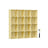 16-Cube Storage Unit - PP Plastic - Goose Yellow - Stackable and Versatile Shelving System