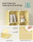 16-Cube Storage Unit - PP Plastic - Goose Yellow - Stackable and Versatile Shelving System