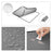 Cube Storage Organiser - Plastic - Grey - 15-Cube Design with Doors