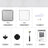 Cube Storage Organiser - Plastic - Grey - 15-Cube Design with Doors