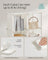 16-Cube Plastic Stackable Storage Unit - Cream White - Multi-Functional Organizer for Clothes