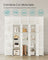 16-Cube Plastic Stackable Storage Unit - Cream White - Multi-Functional Organizer for Clothes