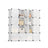 16 Cube Storage Organiser - Plastic - White - Easy to Assemble with Doors