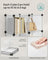 16 Cube Storage Organiser - Plastic - White - Easy to Assemble with Doors