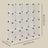 Modular Closet Cabinet - 16-Cube - PP Plastic Panels with Metal Frame - Customizable Design