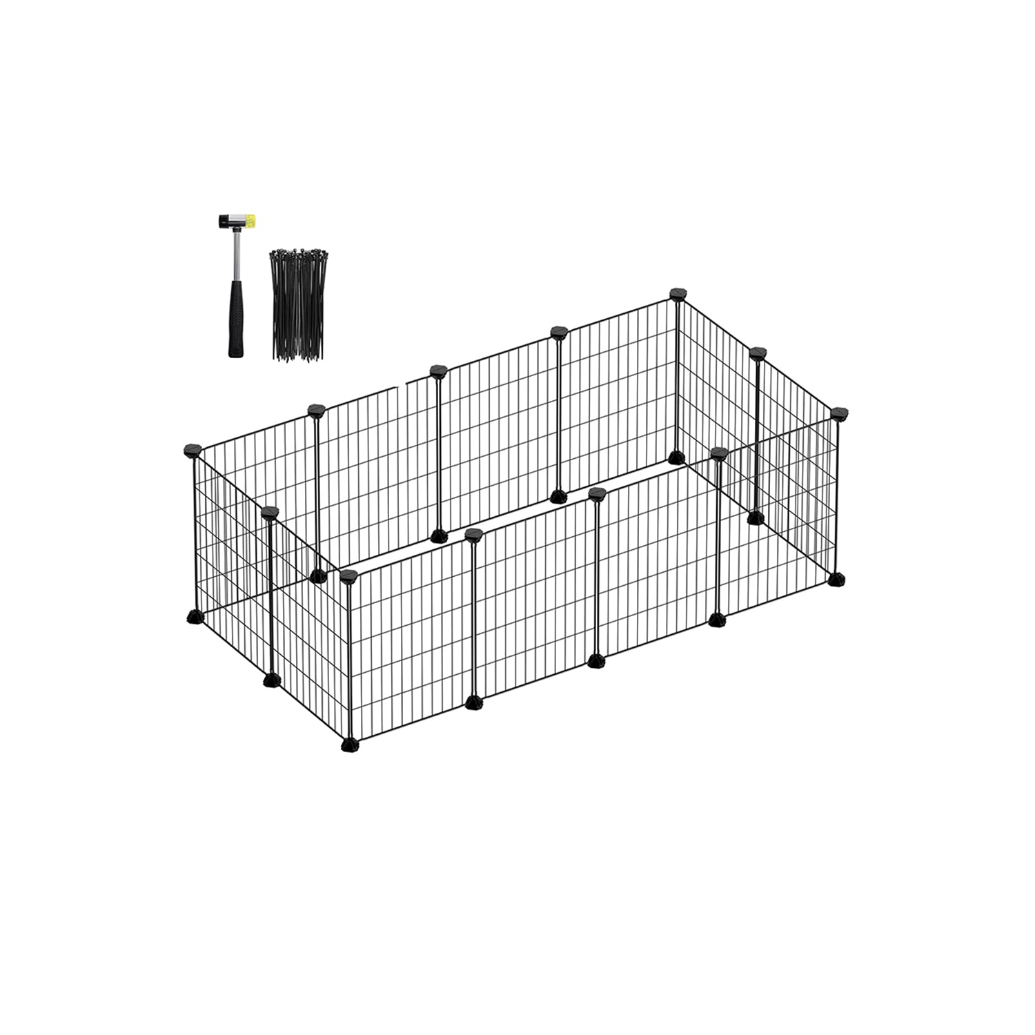 DIY Metal Cage - Steel - Black - Modular Design for Small Animals