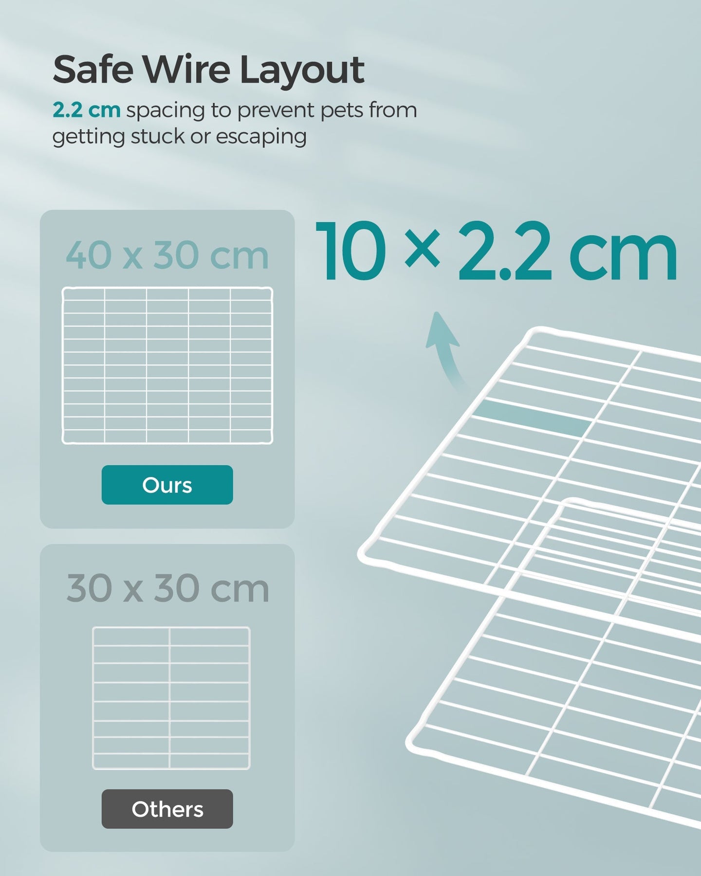 Metal DIY Guinea Pig Cage - White - Modular
