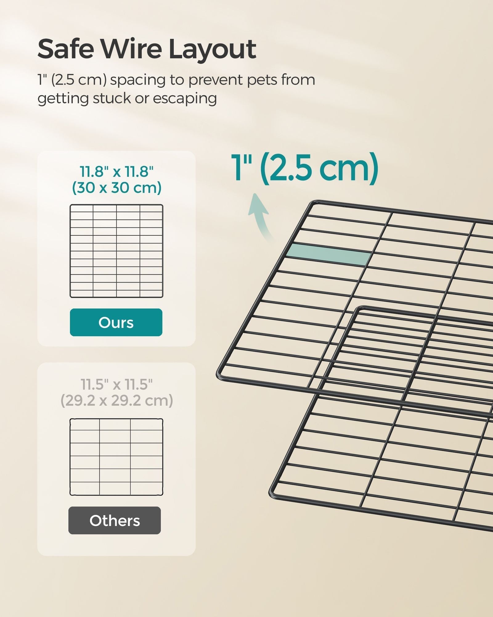 2-Floor Metal Pet Playpen - Metal - Ink Black - Customizable Indoor Enclosure for Small Animals