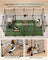 2-Floor Metal Pet Playpen - Metal - Ink Black - Customizable Indoor Enclosure for Small Animals