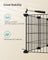 2-Floor Metal Pet Playpen - Metal - Ink Black - Customizable Indoor Enclosure for Small Animals