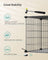Small Animal Cage - Metal - Black - Easy to Clean with Top and Two Doors