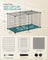 Small Animal Cage - Metal - Black - Easy to Clean