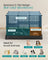 2-Tier Small Animal Playpen - 35 Panels - Metal - Waterproof Mat