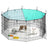 Small Animal Playpen - 138L - Metal - Roof