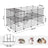 Pet Playpen - Metal - Black - 2 Floors Customisable with Indoor Use