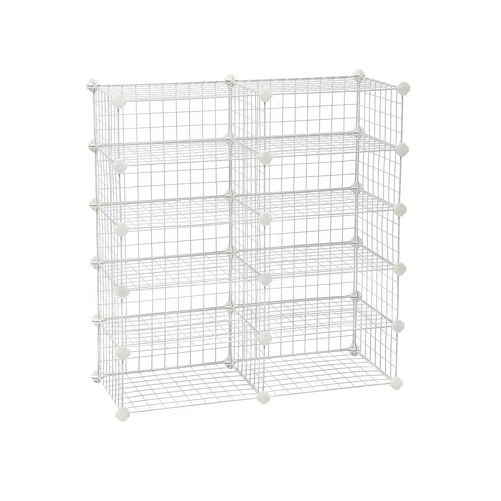 Shoe Rack - Metal - Black - Modular DIY Interlocking Design