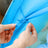 Teepee Tent - Fabric - Blue - Portable Pop Up Design with Carry Bag