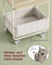 Storage Trolley - 31.9" - Particleboard - 3-Tier Rolling Design