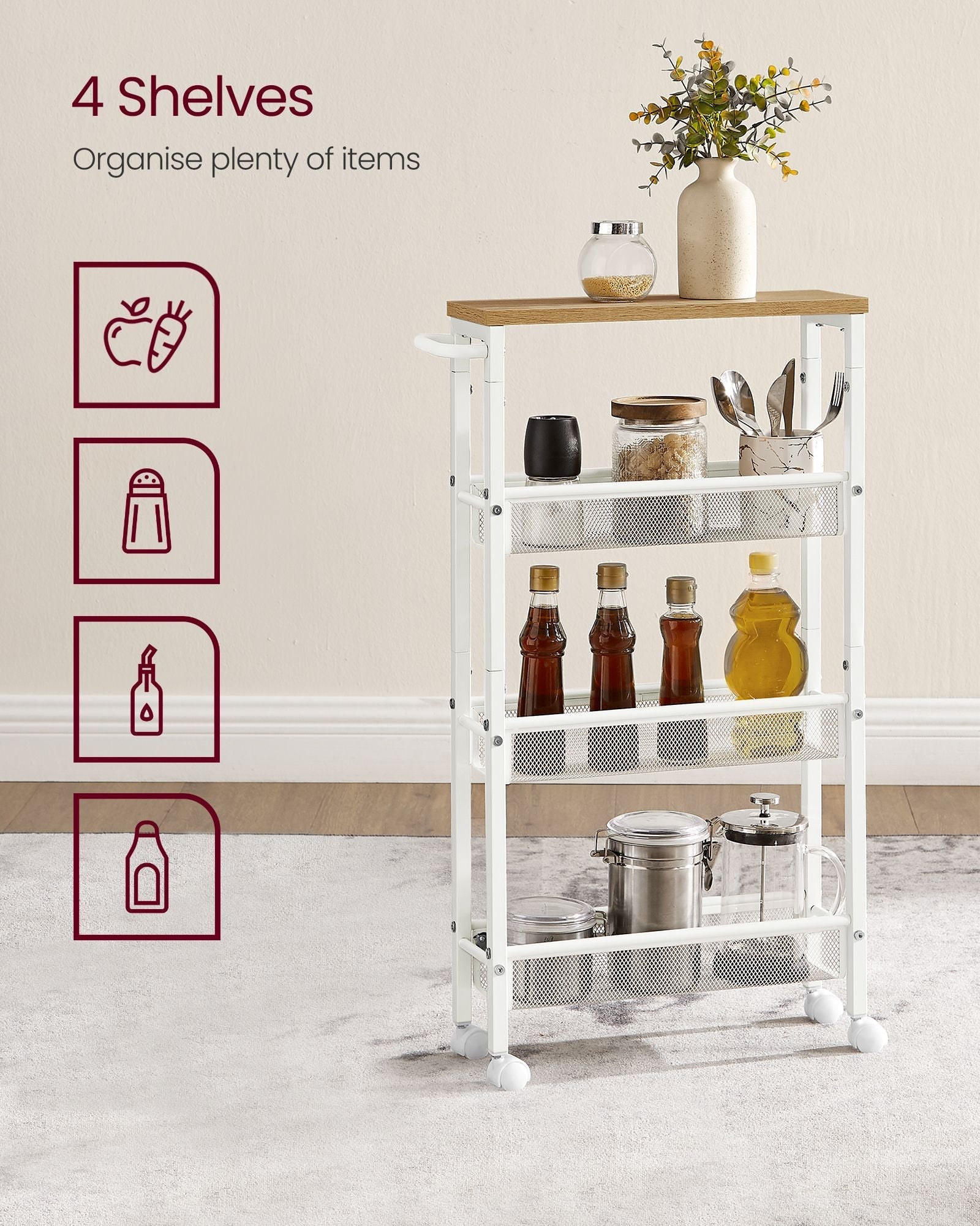 Kitchen Cart - Steel - N/A