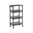 Kitchen Cart Trolley - Steel Frame - Black - Space-Saving with Wheels