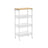 Kitchen Cart - Steel - Black - Space-Saving with Wheels and Handle
