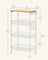 Kitchen Cart - Steel - Black - Space-Saving with Wheels and Handle