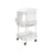 Storage Trolley - Metal Mesh - Cloud White - 3 Shelves with Removable Pegboards and Hooks