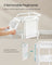 Storage Trolley - Metal Mesh - Cloud White - 3 Shelves with Removable Pegboards and Hooks